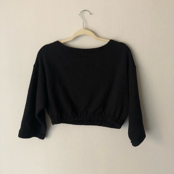 Free People FP Movement Gym Cropped Stay Cool Sweatshirt in Black L - Picture 8 of 8